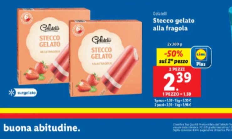 Stecco gelato - foto volantino LIDL - lagazzettaennese.it