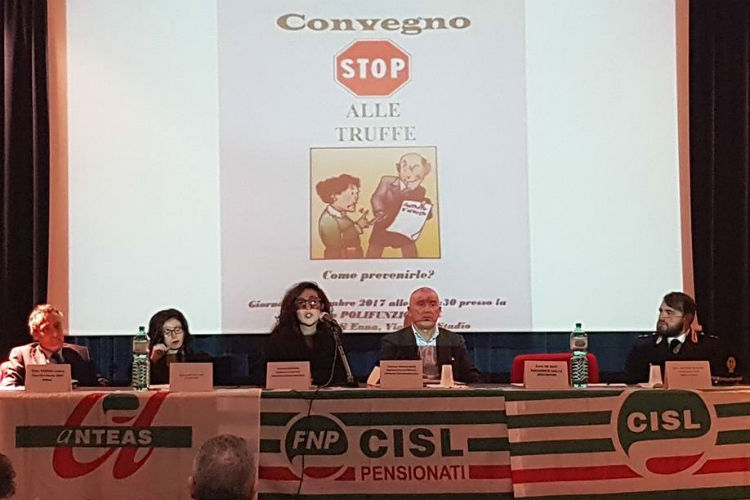 Enna: convegno della Cisl su “Stop alle truffe, come prevenirle”
