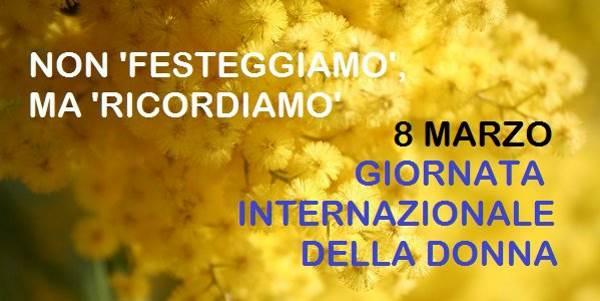 8 Marzo Giornata internazionale della donna
